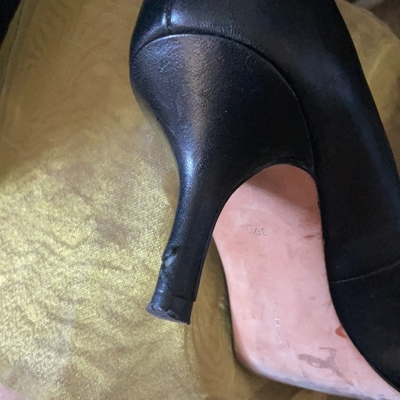 Elie Tahari Kitten Heels 9.5 3” Black 39.5 Business Casual Career Professional - Picture 6 of 10
